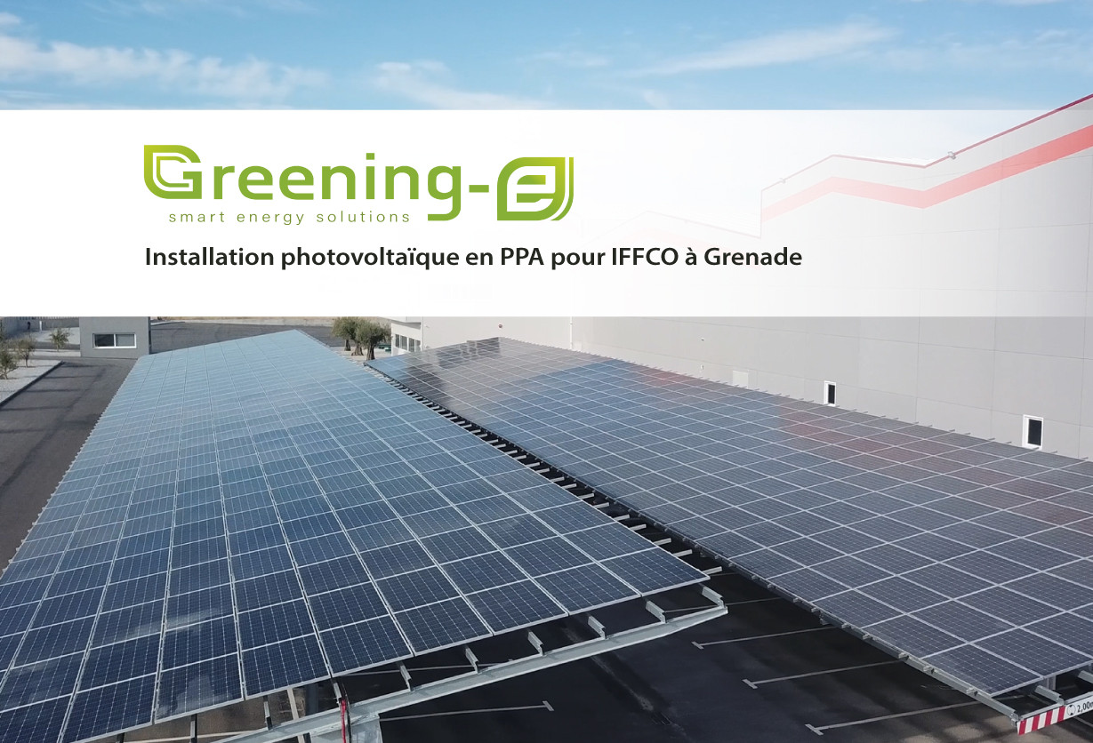 Installation photovoltaïque en PPA pour IFFCO à Grenade