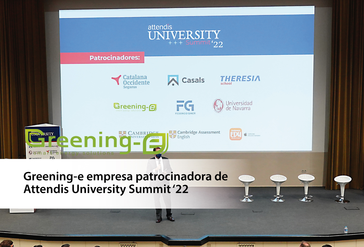 Greening-e empresa patrocinadora de Attendis University Summit ‘22
