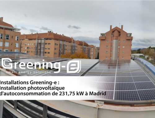 Installations Greening-e : Installation photovoltaïque d’autoconsommation de 231,75 kW à Madrid