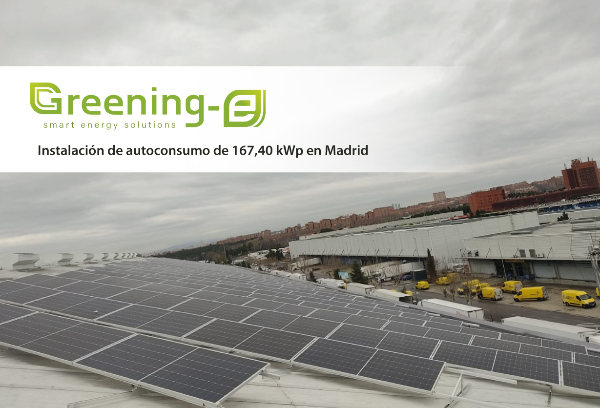Instalación de autoconsumo de 167,40 kWp en Madrid