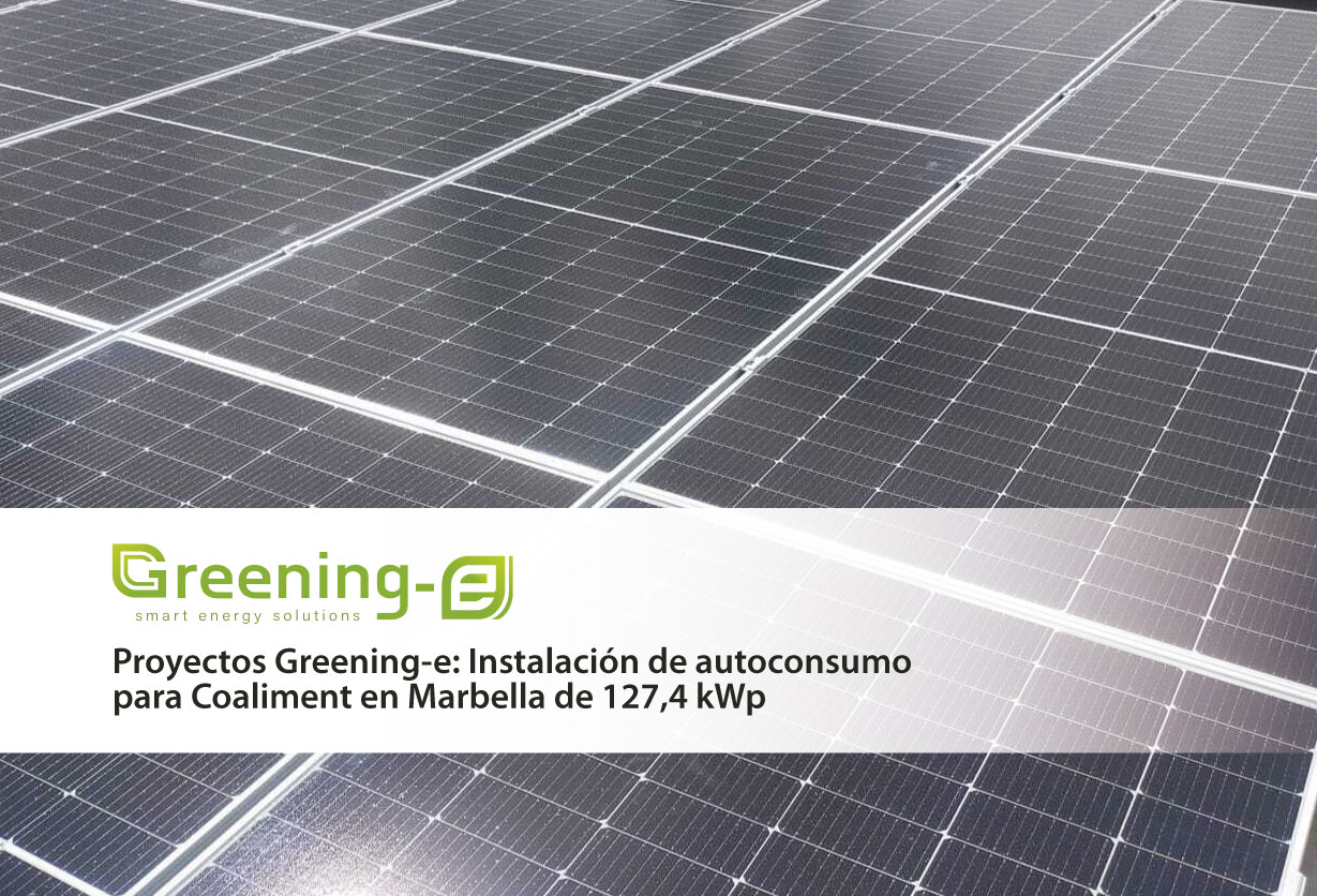 Proyectos Greening-e: Instalación de autoconsumo para Coaliment en Marbella de 127,4 kWp