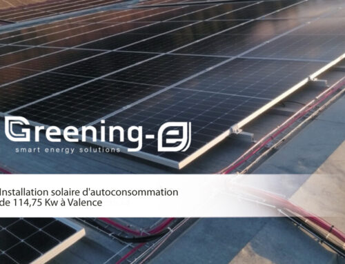 Installation solaire d’autoconsommation de 114,75 Kw à Valence
