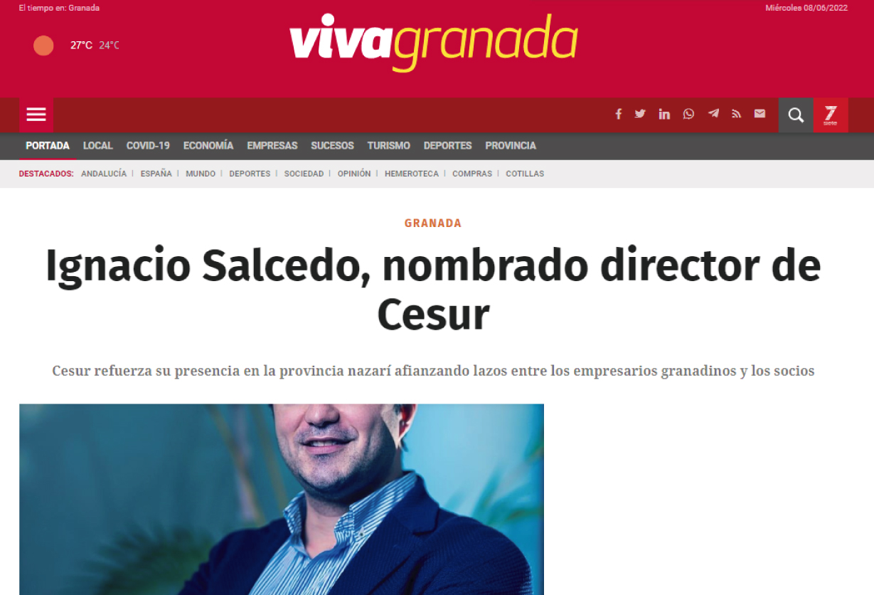 Viva Granada Ignacio Salcedo, nombrado director de Cesur