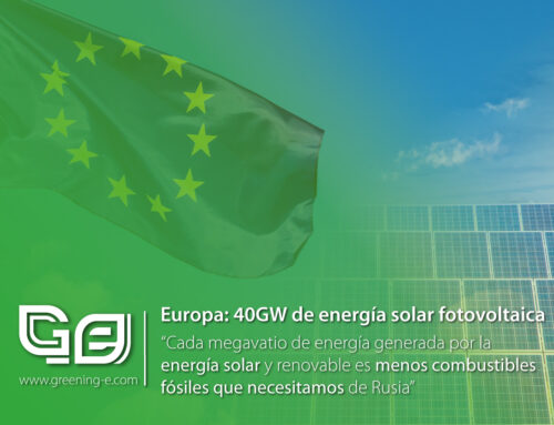Europa desarrollará cerca de 40 GW de energía solar fotovoltaica para finales de año