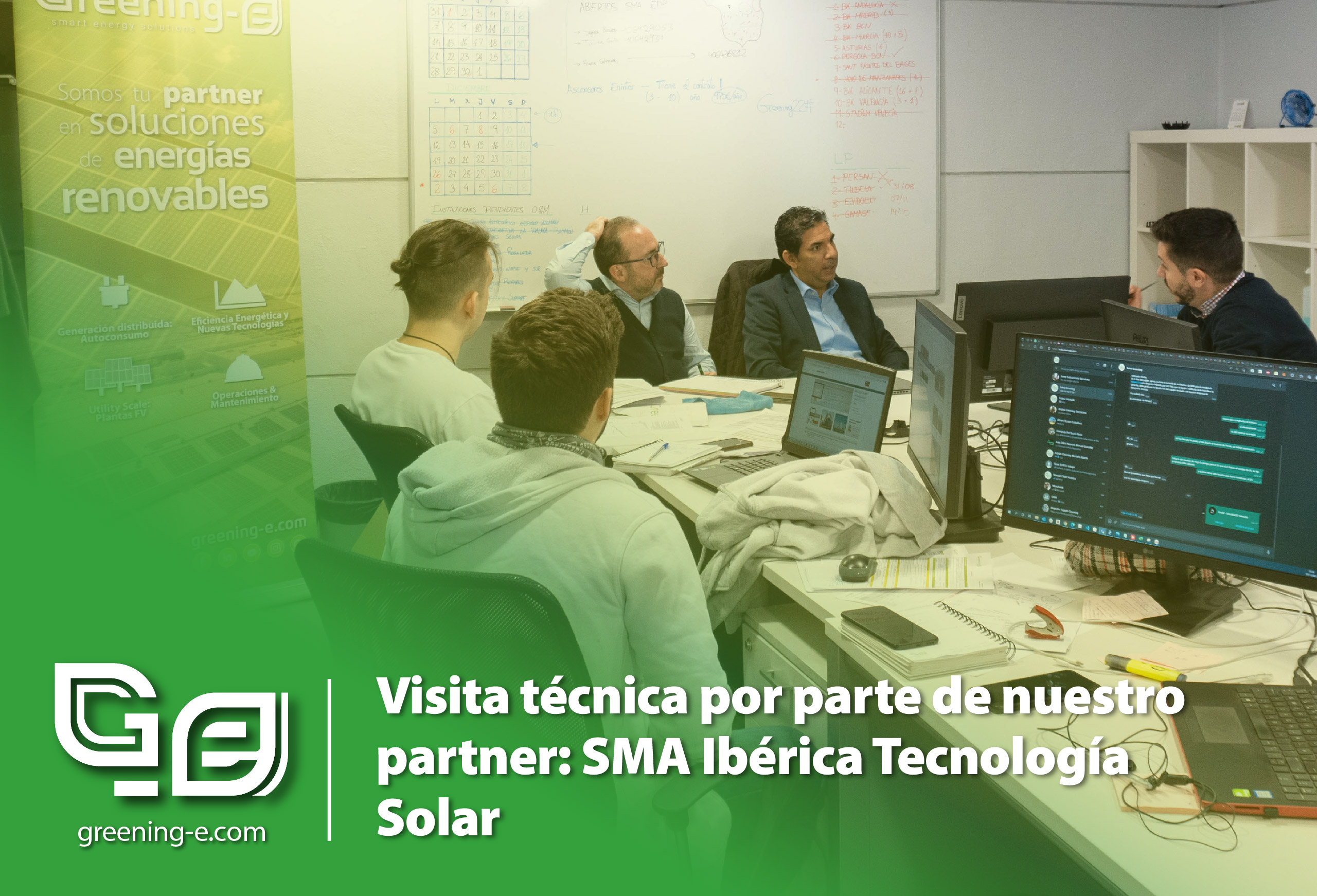 Greening-e recibe una visita técnica por parte de SMA Ibérica