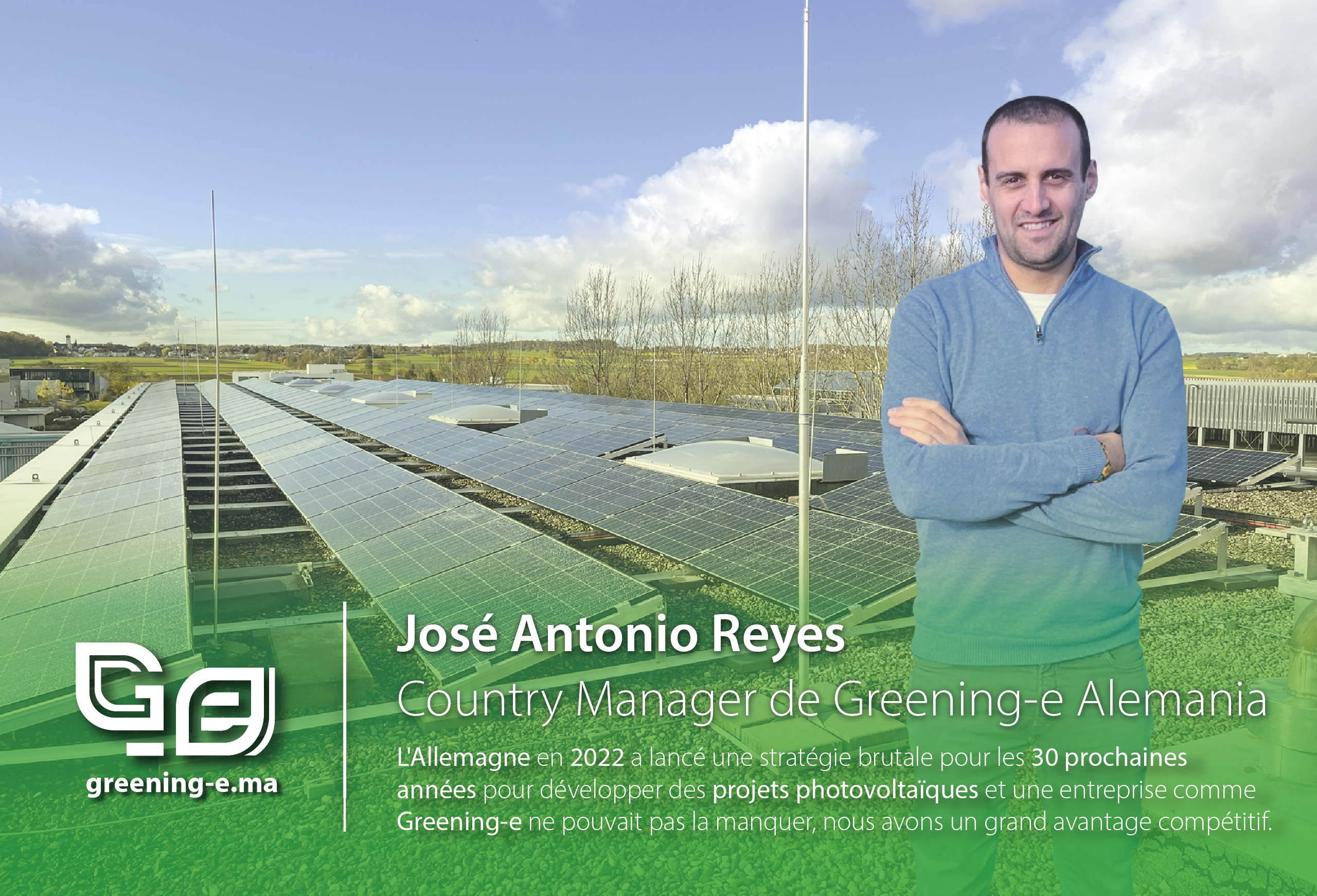 José Antonio Reyes, Directeur national de Greening-e Allemagne